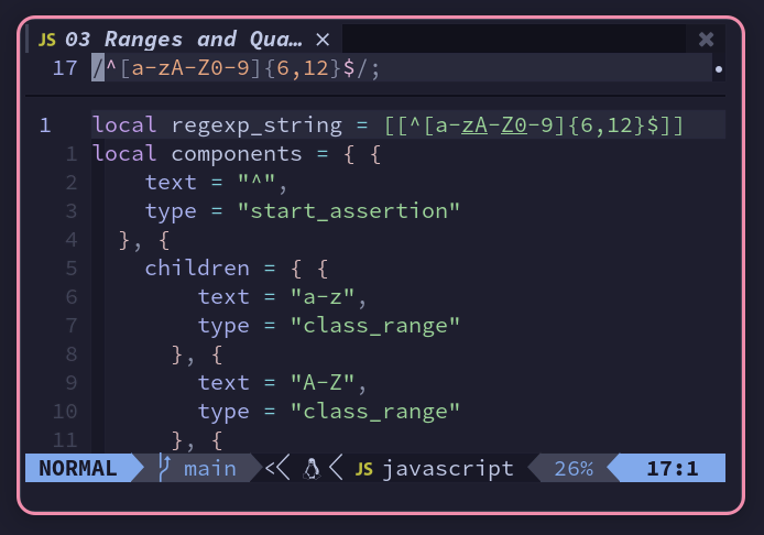 demo of debug buffer