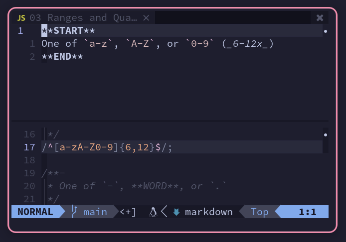 demo of scratch buffer